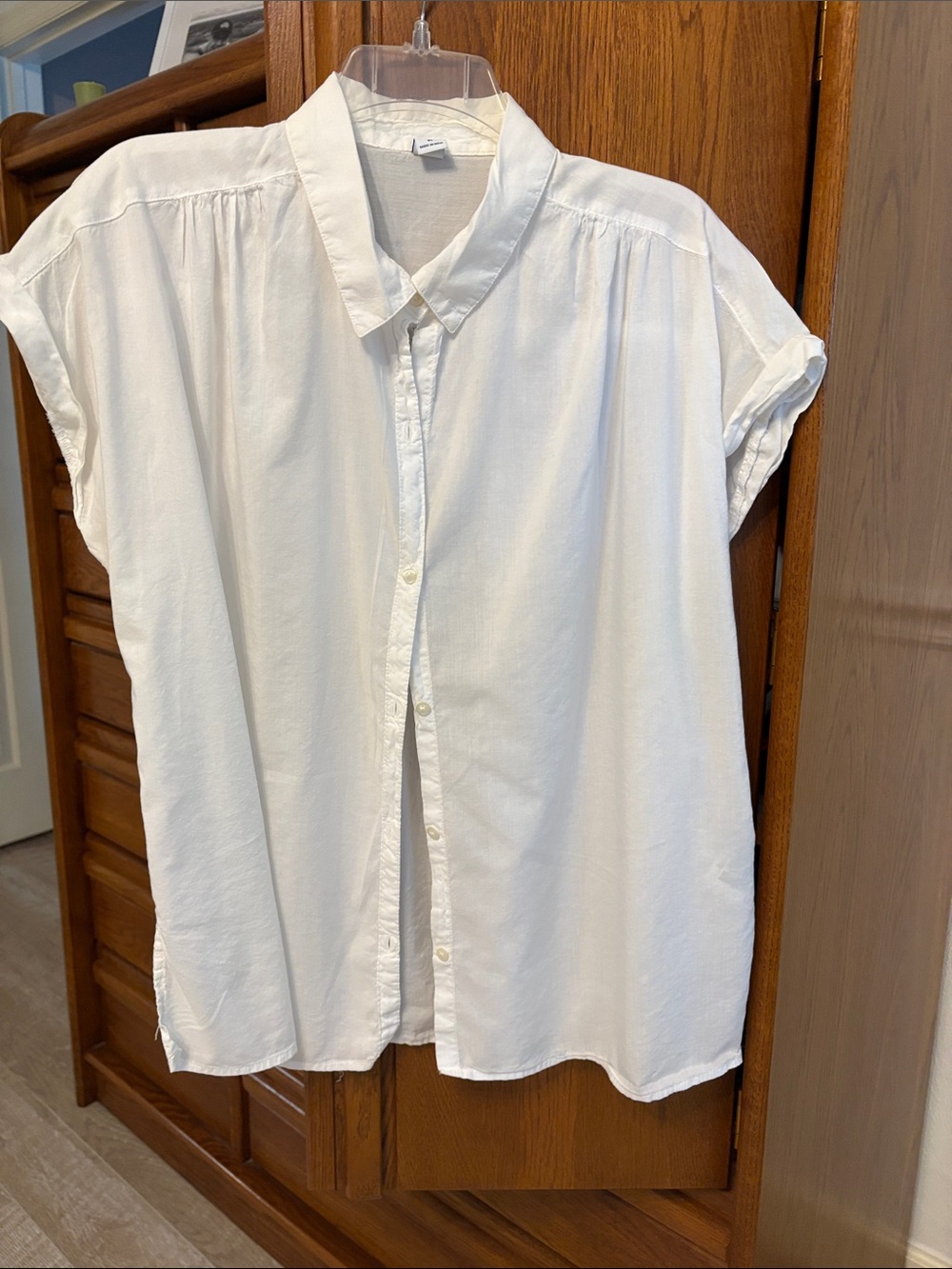 Old Navy White Button Front Shirt